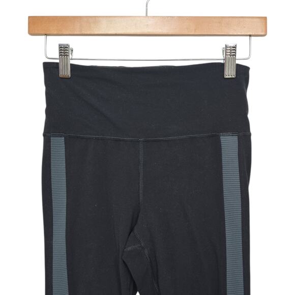 Athleta Elation Rib Trim‎ Tight Leggings Size XS Tuxedo Stripe Athletic Workout - Picture 8 of 9